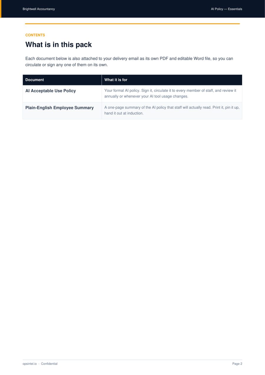 Sample pack, page 2