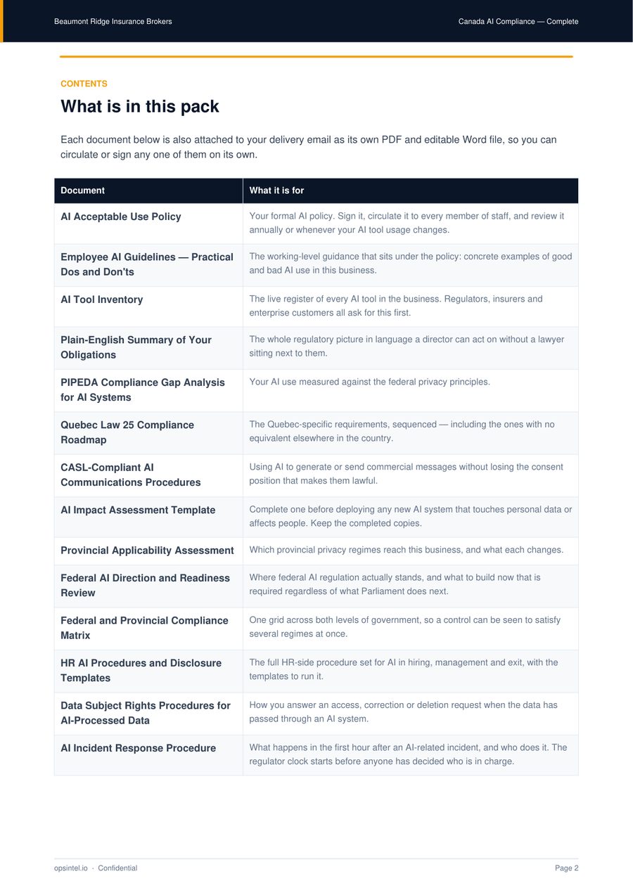 Sample pack, page 2